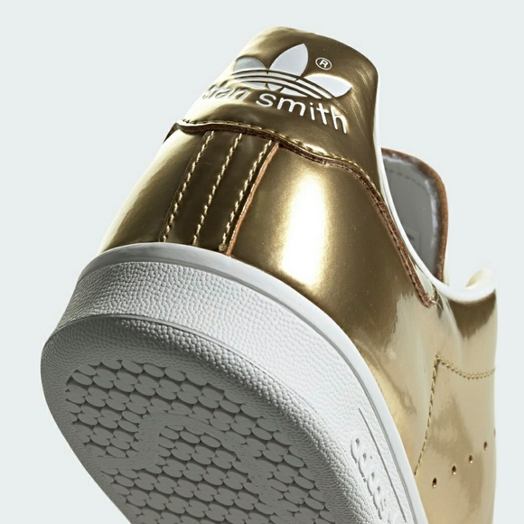 🚫SOLD🚫 adidas men's stan smith sneaker shoes gold metallic - Picture 14 of 16